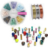 Beading Station Set of 8 Wire Wrapped Little Crystal Tree of Life DIY Making Kit