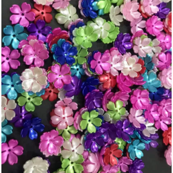 BeadingStation® 100Pcs Mix Pearl Shine Cherry Blossom Acrylic Flower Beads 15mm
