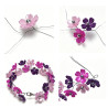 BeadingStation® 100Pcs Mix Pearl Shine Cherry Blossom Acrylic Flower Beads 15mm