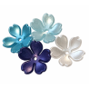 BeadingStation® 100Pcs Blue Mix Pearl Shine Cherry Blossom Acrylic Flower Beads 15mm