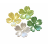 BeadingStation® 100Pcs Green Mix Pearl Shine Cherry Blossom Acrylic Flower Beads 15mm