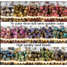 BeadingStation® 30g 450pcs 4mm Gradient Colorful Transparent Glass Beads