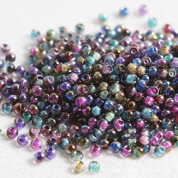 BeadingStation® 30g 450pcs 4mm Gradient Colorful Transparent Glass Beads