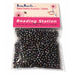 BeadingStation® 30g 1000pcs 3mm Gradient Colorful Transparent Glass Beads