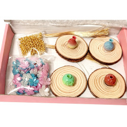 BeadingStation® 4-Set DIY Flower Petal Mini Tree Kit – Gift-Ready Value Combo Spring Mix