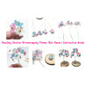 BeadingStation® 4-Set DIY Flower Petal Mini Tree Kit – Gift-Ready Value Combo Spring Mix