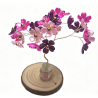 BeadingStation® 4-Set DIY Flower Petal Mini Tree Kit – Gift-Ready Value Combo Purple Pink Mix
