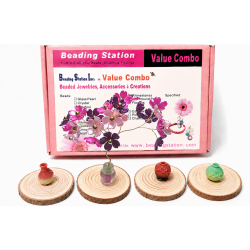 BeadingStation® 4-Set DIY Flower Petal Mini Tree Kit – Gift-Ready Value Combo Random Mix