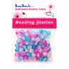 BeadingStation® 2-tone Crackle Glass Round Beads 6mm ~ Loose Beads~