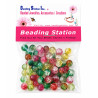 BeadingStation® 2-tone Crackle Glass Round Beads 6mm ~ Loose Beads~