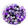 BeadingStation® 2-tone Crackle Glass Round Beads 6mm ~ Loose Beads~