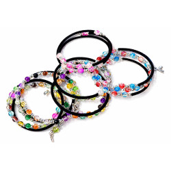 BeadingStation® 2-tone Crackle Glass Round Beads 6mm ~ Loose Beads~