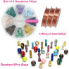 Beading Station Set of 8 Wire Wrapped Little Crystal Tree of Life DIY Making Kit