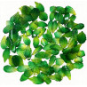 30pcs Green Leaf Charms, BeadingStation® Gradient Lampwork Glass Leaves Pendants with Hole