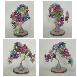 BeadingStation® Handmade Rainbow Flower Tree, Giftbox include.