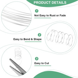 copy of copy of 100-Meter Spool Artisan Wrapping Wire 28GA, Silver