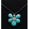 10+1pc Gradual Size Sidehole Natural Turquoise Teardrop Set