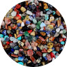 Multicolor 5-8mm，1/4LB, 400 Pieces Drilled Irregular Gemstones