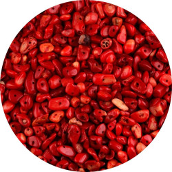 Single Color 5-8mm，1/4LB, 400 Pieces Drilled Irregular Gemstones. (Message Color by Check out)